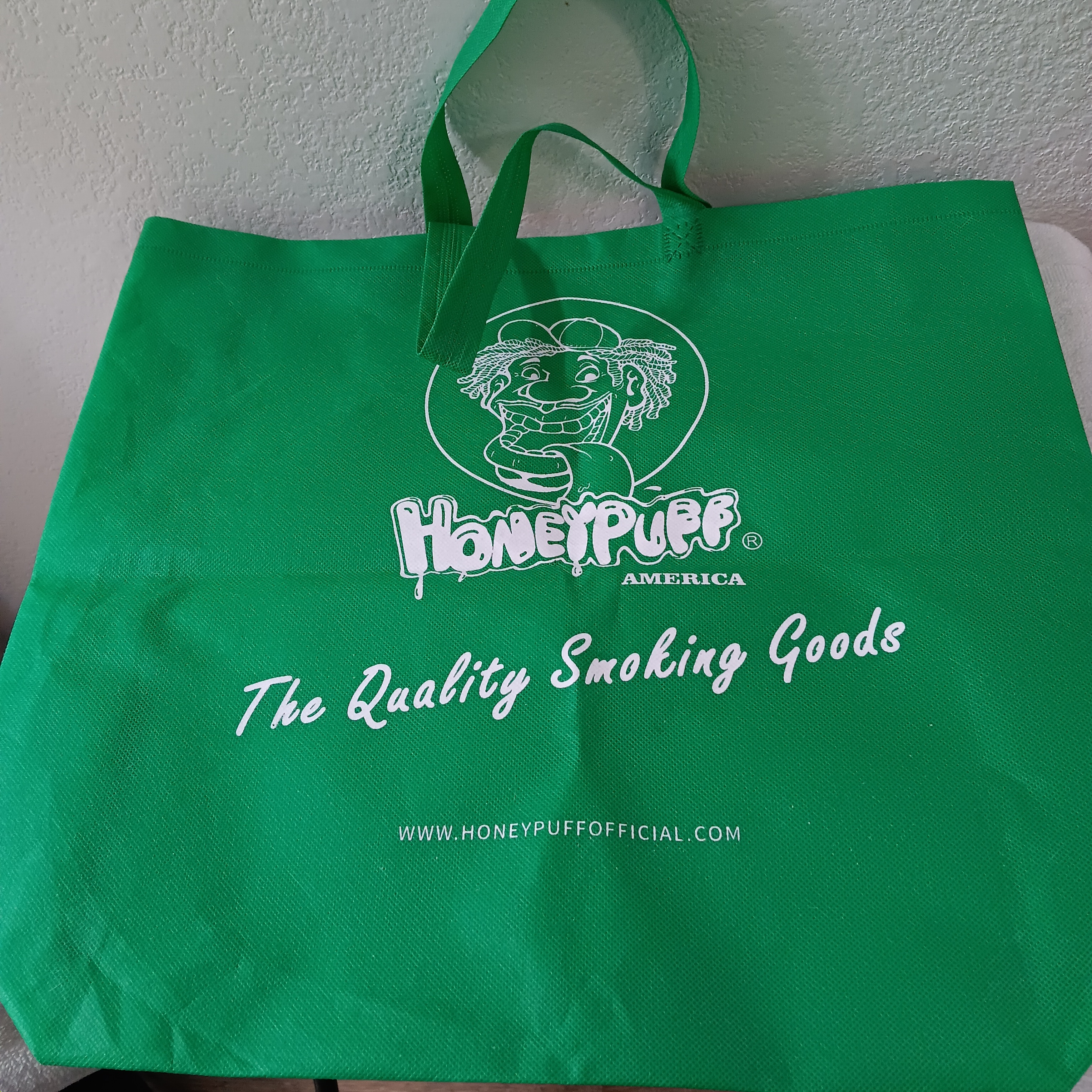 Green Honeypuff Tote Bag